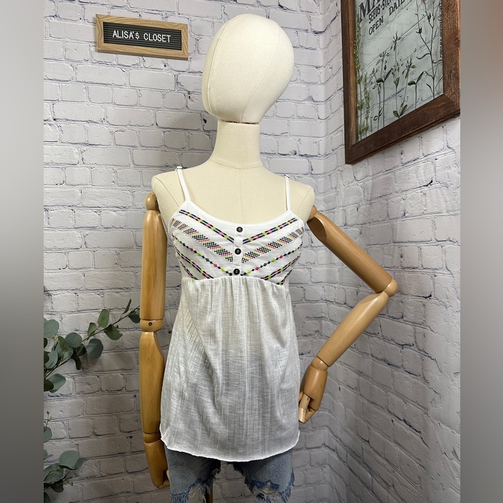 Maurices Embroidered tank top